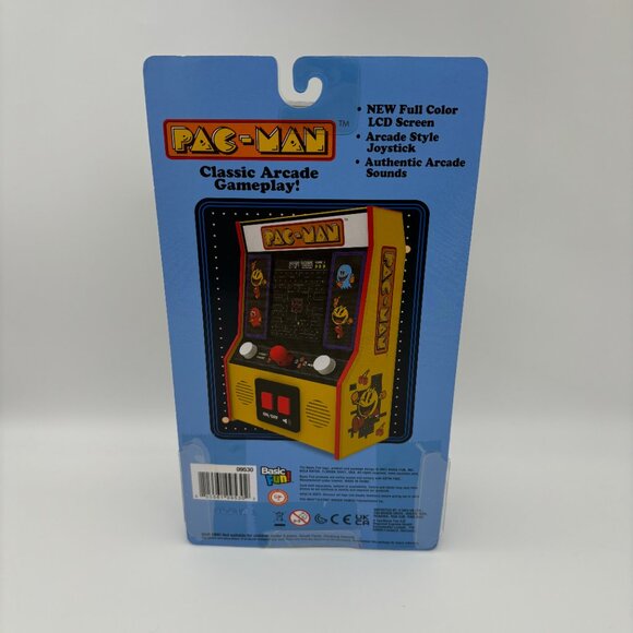 Basic Fun Arcade Classics - Pac-Man Color LCD Retro Mini Arcade Game NEW - Picture 2 of 2